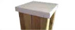 Chapeau de poteau 124 x 124 mm